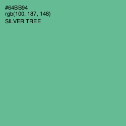 #64BB94 - Silver Tree Color Image